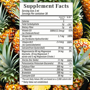 High Potency Healthy Magnesium <b>Liquid</b> Drops with Cellulose Fiber Supplement Supports Muscle Relation and Recovery <b>Liquid</b> Drops - Product Image 2