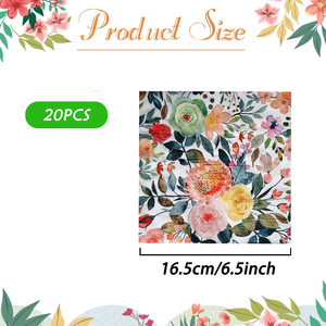 Imprimé personnalisé motif <span class=keywords><strong>de</strong></span> fleurs thème fête d'anniversaire décoratif coloré découpage carré serviettes <span class=keywords><strong>de</strong></span> <span class=keywords><strong>table</strong></span> avec logo utilisation au restaurant - Product Image 5