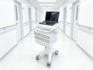Chariot médical numérique Meden M6, support mobile universel <span class=keywords><strong>pour</strong></span> moniteur patient, ordinateur <span class=keywords><strong>portable</strong></span>, avec plaque de fixation, garantie 3 ans - Product Image 3