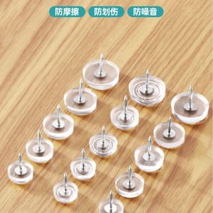 Furniture Leg <b>Protection</b> Pad Transparent Soft Rubber Floor Spike 6x16mm 6x19mm 6x22mm 6x25mm Reduce Noises For Chairs <b>Tables</b> - Product Image 4