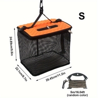Panier de pêche pliable Portable maille pliable poisson vivant et appât méné Cage de stockage boîtes de matériel de pêche