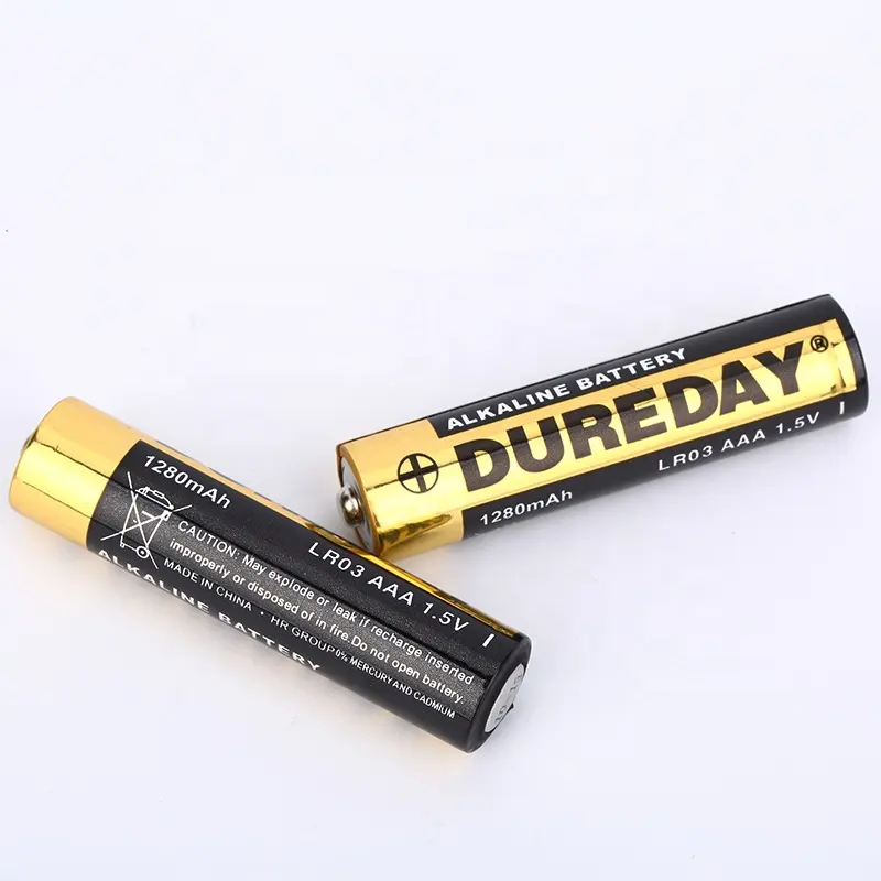 High Quality Primary Dry Cell Batteries Long Discharge Time LR03 1.5v Alkaline Battery for Flashlights