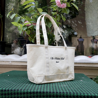 Recycelte Canvas-Buchtragetasche für Buchhandlungen, Bibliotheken, Verlagsveranstaltungen und Projekte mit individuellem Logodruck