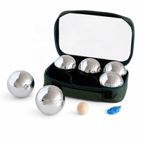 Lot de boules de pétanque personnalisées OEM en gros avec logo pour la plage, le jardin, le parc, les activités sportives familiales en extérieur