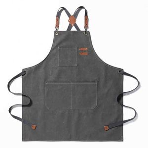 Tablier de cuisine et de salon pour femme, idéal pour chef, barista, barbecue, bar, coiffeur, serveur de restaurant - Product Image 4