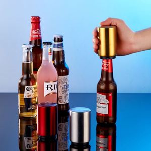 Destapador de Botellas de Cerveza Personalizado de Acero Inoxidable con Logotipo Personalizado, Magnético, Automático, de Empuje - Product Image 4