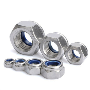 DIN 985 JIS Nylon chèn khóa Nut M2/M2.5/m3/M4/M5/m6/m8 tùy chỉnh nhôm-điền Nylon locknuts Nickel mạ kẽm/đánh bóng - Product Image 5