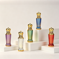 Flacon de parfum Attar 12 ml très demandé, flacons Attar fantaisie 12 ml avec tête roll-on en métal