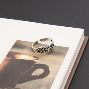 <span class=keywords><strong>Original</strong></span> Design Sechs-Sterne-<span class=keywords><strong>Ring</strong></span> für Männer Jungen, verstellbarer Metallring, coole Punk-Schmuck geschenke - Product Image 5