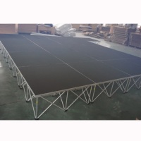 Plataforma de Escenario Portátil Modular Telescópica de Aleación de Aluminio Ligera, con Certificación CE, Fácil de Montar y Desmontar