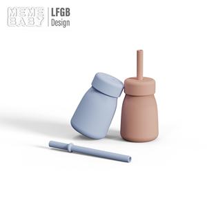 El <span class=keywords><strong>mejor</strong></span> regalo, botellas de agua de silicona a prueba de fugas para bebés, taza de agua, vajilla, comedor moderno para niños, botella para beber para bebés - Product Image 3