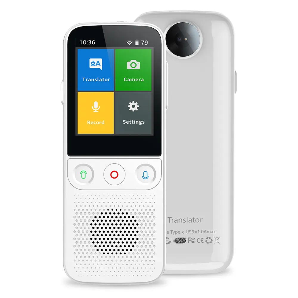 Traduttore Vocale T10 PRO – Traduzione In 137 Lingue, WiFi + Offline, Touch 2,4” Per Viaggi E Lavoro