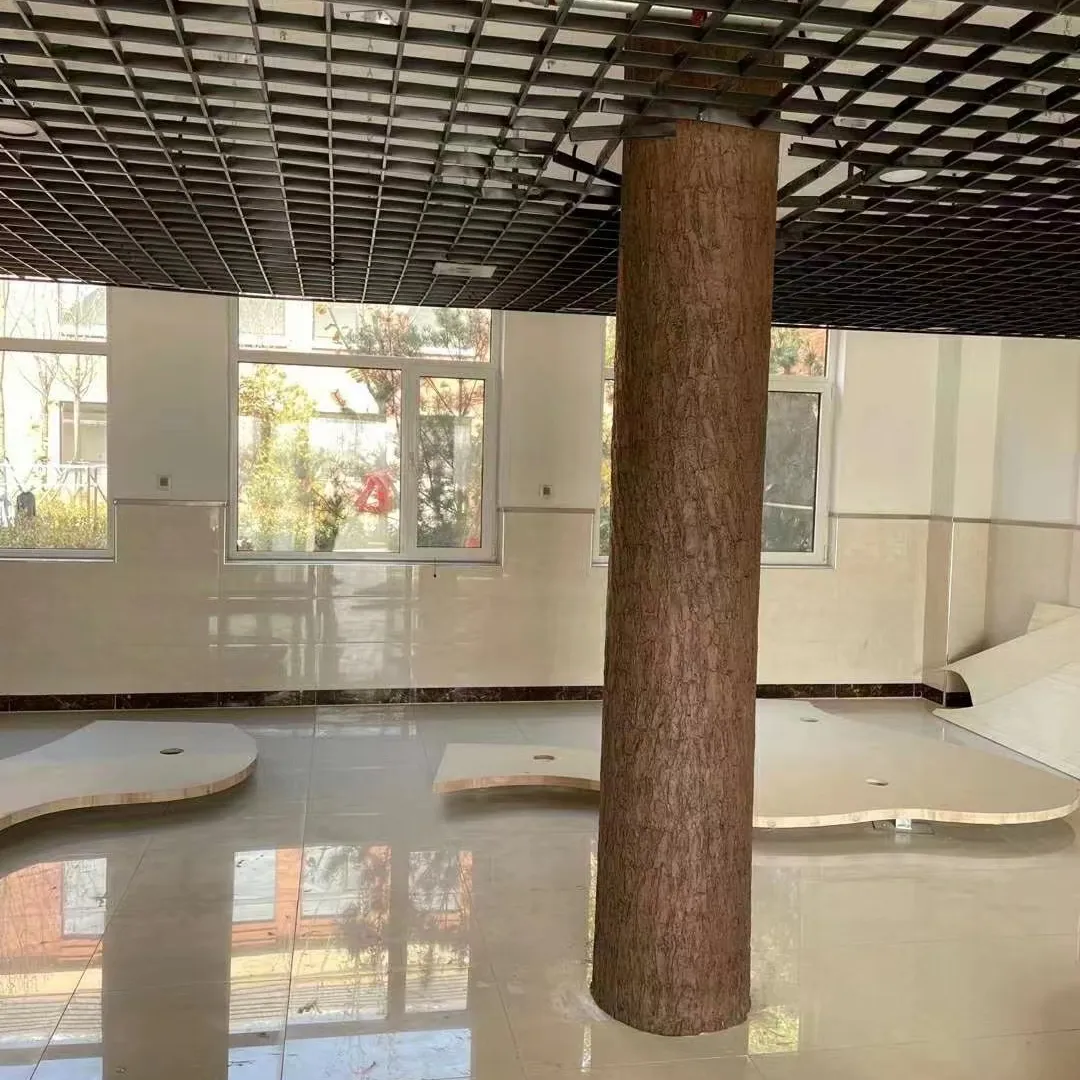 Écorce d'arbre artificielle décorative en plastique PE écorce d'arbre synthétique vente en gros