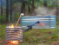 Holzbefeuerter Outdoor-Whirlpool-Heizschlangen-Kit aus Edelstahl mit langlebigen Schläuchen für Outdoor-Whirlpools