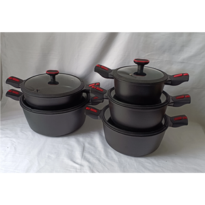 Batterie de cuisine antiadhésive Offre Spéciale Casseroles et poêles à frire sans PFOA à induction Casseroles Casseroles Cuisson en <span class=keywords><strong>aluminium</strong></span> moulé sous pression - Product Image 1