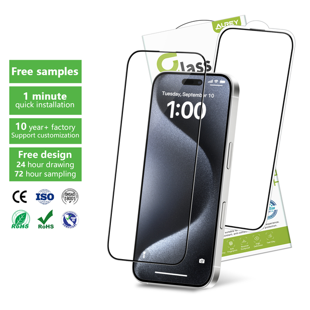 Advanced HD Clear ODM Anti-scratch 9H Phone Tempered Glass Protector for iphone 16 15 14 13 12 11 Pro Max Screen Protector