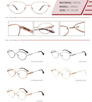 Nouvelles montures de lunettes optiques anti-lumière bleue pour femmes, style œil de chat, avec diamants, pour ordinateur, montures métalliques pour adultes
