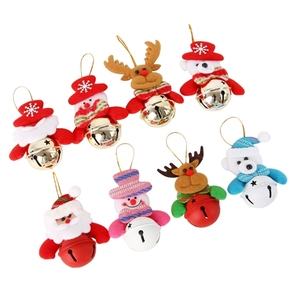 Juego de Adornos para Árbol de Navidad con Figura de Santa Claus Sosteniendo Campanas, Mini Decoración Colgante para Árbol, Hogar y Festividades - Product Image 4