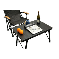 Table de camping en aluminium IGT facile à transporter et à ranger