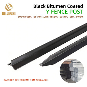 澳大利亚热浸镀锌金属钢y形栅栏柱星标黑色沥青涂层y柱 - Product Image 2