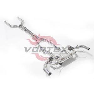 Vortex Mirror Polished SS304 Stainless Valved Catback <b>Exhaust</b> For Benz GLC63 AMG 4.0T 2016-2023 Performance SUV Muffler Assembly - Product Image 3