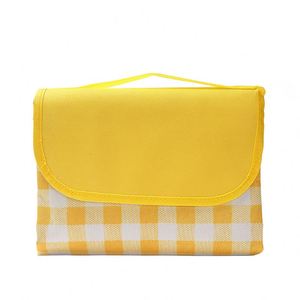 Tapis de camping portable pour pique-nique en plein air, imperméable, épais, à motif damier, en tissu Oxford 600D, tapis de gazon pour le camping - Product Image 2