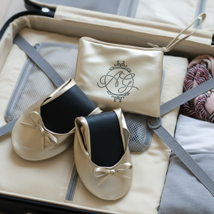 Zapatos Planos Enrollables de Bailarina para Después de la Fiesta, Personalizados para Boda, <span class=keywords><strong>en</strong></span> Oferta - Product Image 1