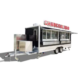 Ukung Hot Sale Mobiele Eenvoudige Ontwerp Food Kar Bbq Yatai Food Kar Outdoor Automaat Trein Food Cart