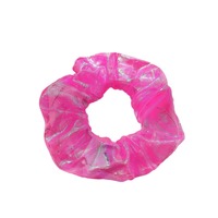 Élastique à cheveux LED lumineux en forme de côlon, en maille, pour boîte de nuit, avec bandeau clignotant, haute élasticité, forme circulaire