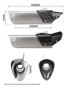 Escape de Acero Inoxidable con Sección Delantera y Trasera Modificadas, Apto para Honda Forza300/350, Accesorio de Modificación de Tubos de Escape - Product Image 3