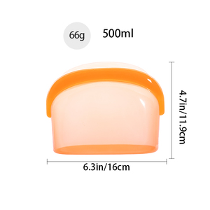 Custom Print Food Grade Silicone Storage Bag Lfgb Fridge Fresh Pouch Zip Standing Reusable Set - Product Image 3