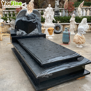 Lápida Vertical <span class=keywords><strong>de</strong></span> Granito Natural Negro YOUFINE con Diseño <span class=keywords><strong>de</strong></span> Libro - Product Image 4