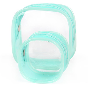 2024 tendance étanche coloré maquillage pochette Transparent sacs à cosmétiques luxe article organisateur pour les femmes - Product Image 3