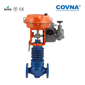 Válvula de Control Neumática COVNA Serie ZJHM con Guía Superior, Diafragma WCB, Válvula Reguladora Neumática de Alta Temperatura - Product Image 3