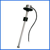 Capteur de niveau de carburant magnétique fabriqué en usine, type flotteur 4-20mA, tige en acier inoxydable, transmetteur de 200mm à 500mm de long, à montage supérieur