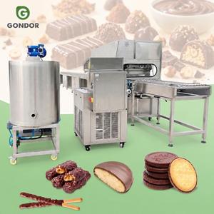 Chaîne de production industrielle de petite taille pour le tempérage et l'enrobage du chocolat Henan Hdnan Plus avec tunnel de refroidissement - Product Image 1