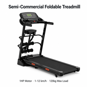 Steel Material Intelligent Foldable Portable Fitness LED Display 1HP Motor 1-12km/h Speed Semi Commercial - Product Image 2