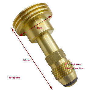 Adaptateur de gaz <span class=keywords><strong>propane</strong></span> POL à embout mâle QCC 1-3/4 pouces pour conversion de réservoir de cylindre - Product Image 2