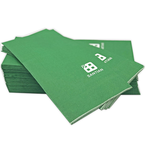 Santian <span class=keywords><strong>Papier</strong></span> Jetable Linge Sensation Invité Serviettes Serviettes Imprimées pour Mariages et Graduations Matériel En Bois - Product Image 3