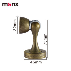 Butée de porte de haute qualité en alliage de zinc, butée de porte magnétique puissante, sans perçage, anti-collision, montage au sol - Product Image 2