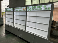 Vitrine de présentation de tabac haut de gamme YOUYUAN en bois avec porte en verre verrouillable, vitrine de luxe pour cigarettes et produits CBD