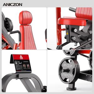 Attrezzatura Fitness Panata in Acciaio, Set Completo per Panca Piana, Vogatore Seduto, Chest Fly, Allenamento Schiena, Sollevamento Fianchi, Allenatore per Forza Gambe, Palestra - Product Image 4