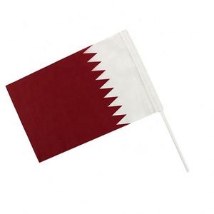 Decorative Fraternity <b>Flag</b> Colorful Manufactures Window rainbow Sports Promotion Car Customized Qatar Hand Held <b>Flag</b> 3*5 - Product Image 3