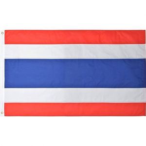 ธงชาติไทย ผ้าโพลีเอสเตอร์ ทนทาน ขนาด 3x5 ฟุต เย็บสองชั้น สำหรับตกแต่ง ขายส่ง - Product Image 1