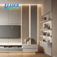 Panneau mural décoratif moderne en WPC ignifuge et imperméable de haute qualité pour la décoration intérieure et l'usage domestique