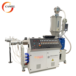 Machine d'extrusion de gaine électrique en PE 16-32 mm, ligne de production de tuyaux de conduit électrique en PE avec <span class=keywords><strong>enrouleur</strong></span> à double disque - Product Image 2