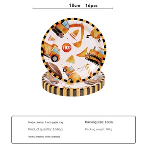 Set de Decoración de Fiesta Temática de Excavadora para Niños, para Halloween, Año Nuevo, Navidad, Pascua y Graduación - Product Image 2