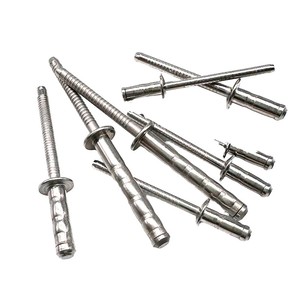 Remaches ciegos de acero y aluminio de extremo abierto M3 M4, 20-25 mm de longitud, con cabeza avellanada, remache de aluminio - Product Image 5