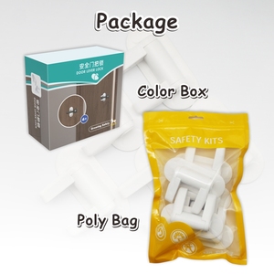 Poignée de <span class=keywords><strong>porte</strong></span> en ABS de haute qualité, serrure à levier, écologique, verrou de sécurité souple pour bébés, pour armoires et tiroirs - Product Image 4