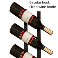 Support mural métallique multicouche personnalisé pour cave à vin, présentoir pour bière, boissons, verres et bouteilles de vin rouge, étagère de rangement